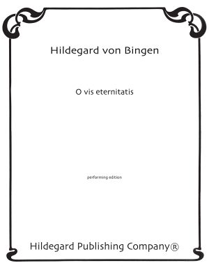 O vis eternitatis - Hildegard von Bingen