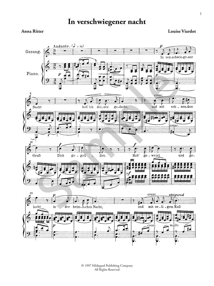 Seven Lieder (Digital Edition) - Louise Héritte-Viardot