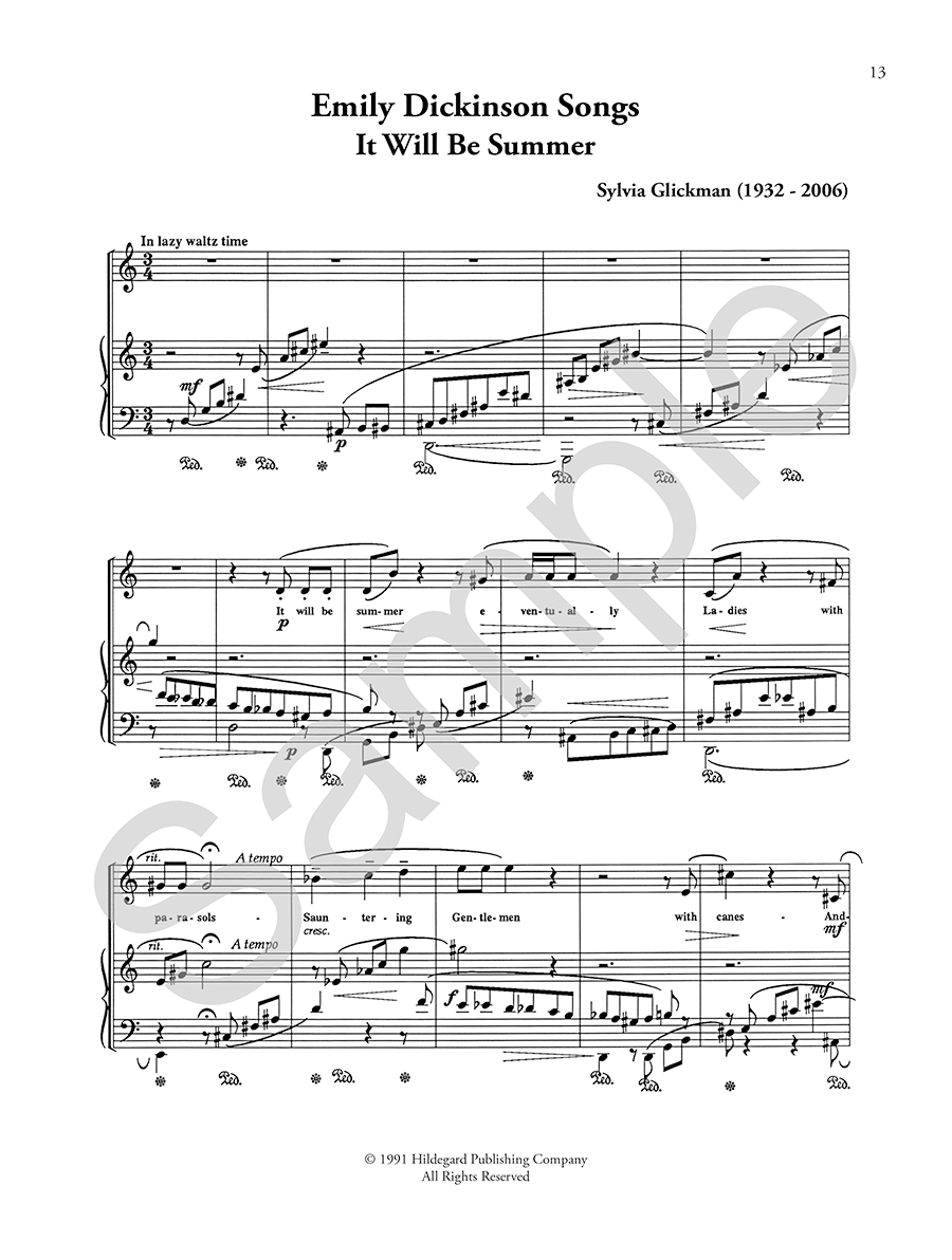 Emily Dickinson Songs - Sylvia Glickman - Image 4