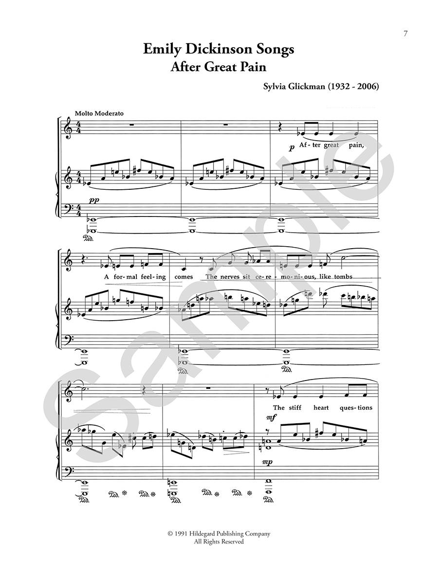 Emily Dickinson Songs - medium voice (Digital Edition) - Sylvia Glickman - Image 3