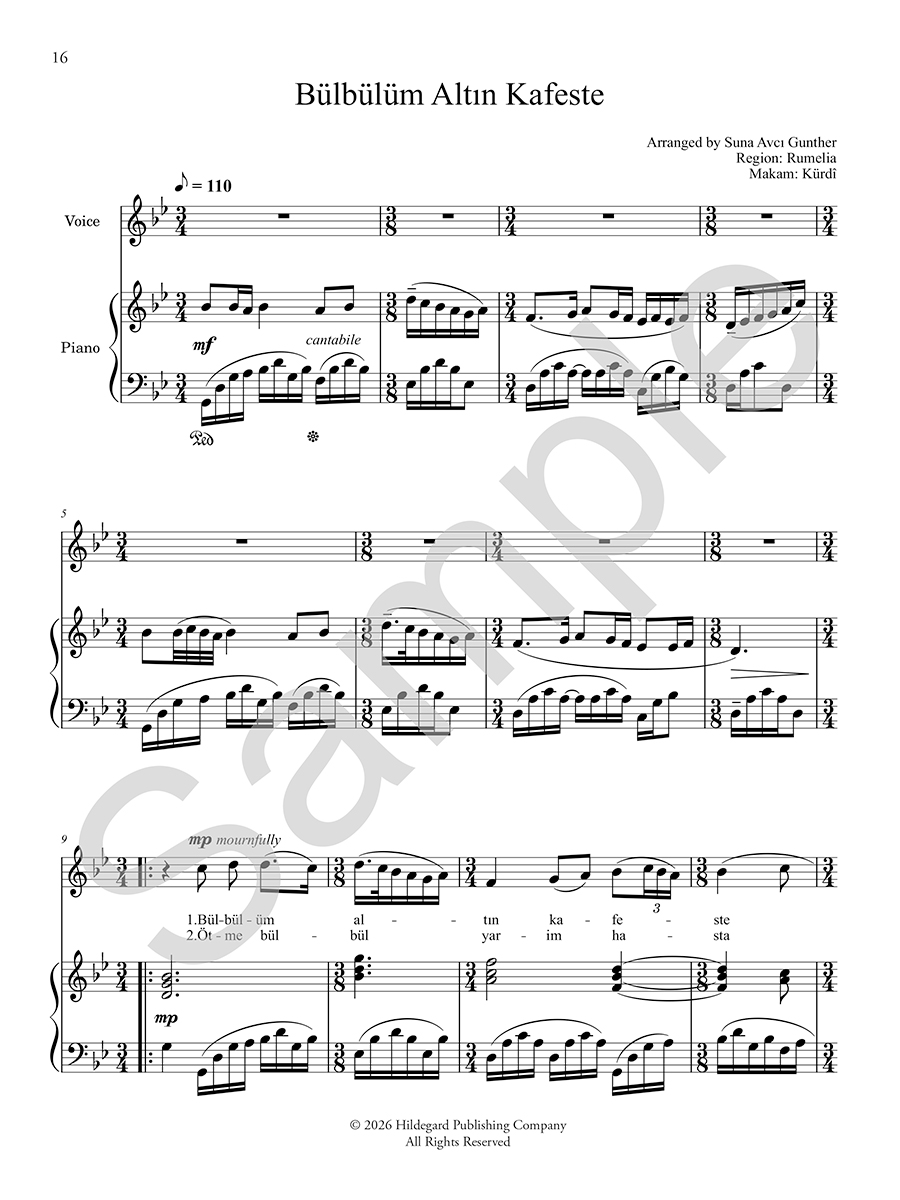 Anthology of Turkish Song - Suna Gunther - Image 3